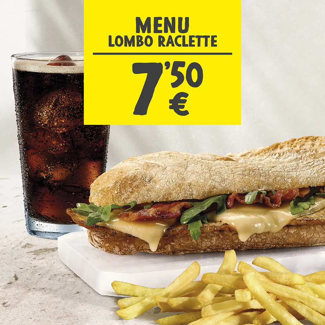 Cupão Menu Lombo Raclette